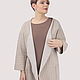 Cardigan coat thick cotton beige oversize plus size. Cardigans. Yana Levashova Fashion. Online shopping on My Livemaster.  Фото №2