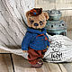 Bear Robin in sweater toy. Stuffed Toys. sToryToys. Online shopping on My Livemaster.  Фото №2