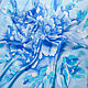 Batik silk scarf 'Magic (blue)'. Scarves. Silk mood(batik). Online shopping on My Livemaster.  Фото №2
