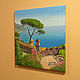 Painting 'Amalfi' 40h40 cm. Pictures. Zhaldak Eduard paintings. Online shopping on My Livemaster.  Фото №2