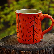 Посуда handmade. Livemaster - original item A soulful mug for winter evenings.. Handmade.