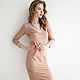 Sport-chic Powder dress, pink knitted cotton dress. Dresses. mozaika-rus. Online shopping on My Livemaster.  Фото №2