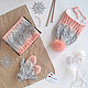 Baby hat, mittens and scarf Peachy coral grey. Hat and scarf set. klukvaknit. My Livemaster. Фото №5