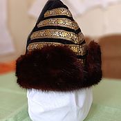 Русский стиль handmade. Livemaster - original item Folk costumes: Russian children`s fur hat. Handmade.