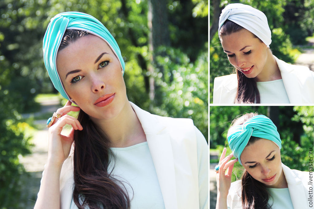 Как завязывать платок на голову летом