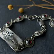 Украшения handmade. Livemaster - original item Bracelet silver with natural stones. Bracelet female. Handmade.