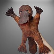 Куклы и игрушки handmade. Livemaster - original item A toy for the platypus hand. Theatrical marionette for puppet theater. Handmade.