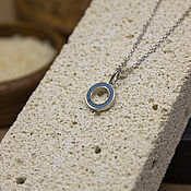 Украшения handmade. Livemaster - original item Circle pendant Silver, hot enamel. Handmade.