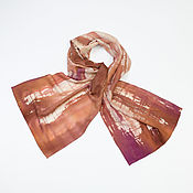 Аксессуары handmade. Livemaster - original item Cashmere scarf, hand-painted. Handmade.