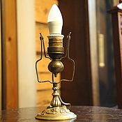 Настольные лампы: старинная винтажная бронза