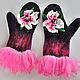 Order Mittens Floral fantasy. wool gifts. Livemaster. . Mittens Фото №3