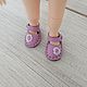 Sandals for doll ob11 color - rich lilac 18mm. Clothes for dolls. Olga Safonova. My Livemaster. Фото №5