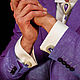 Order Cufflinks: Ferhat. color: Purple glow. LADY-LIZA jewelry shop. Livemaster. . Cuff Links Фото №3