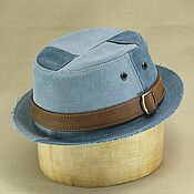 Аксессуары handmade. Livemaster - original item Summer patchwork cotton pork pie hat PPH-40. Handmade.