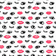 Supplex print 'Lips and eyes', Fabric, Moscow,  Фото №1