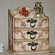 Chest of drawers 'Vintage roses'. Mini Dressers. IraStepArtDecoupage. Online shopping on My Livemaster.  Фото №2