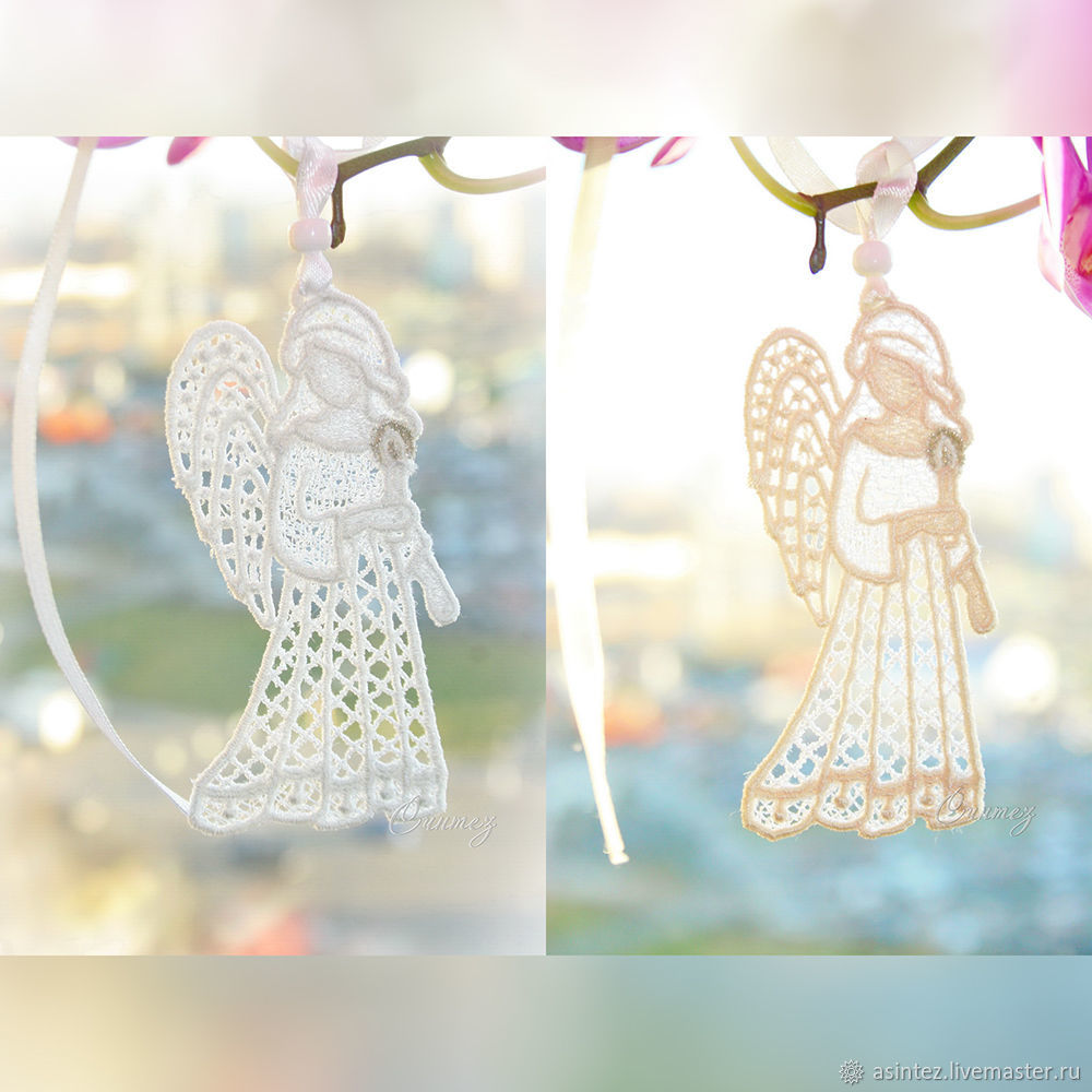 10pcs Angel pendant for luck embroidered souvenir, Christmas gifts, Moscow,  Фото №1
