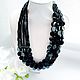 Necklace with black onyx and black agate. Necklace. magical-beauty (Magical-Beauty). Online shopping on My Livemaster.  Фото №2