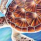  Картина Черепаха в лазурном море, холст 50 х 50см. Картины. MariaDavi Art. Ярмарка Мастеров.  Фото №5