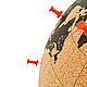 Cork globe for travelers. Interior elements. mybestbox (Mybestbox). My Livemaster. Фото №5