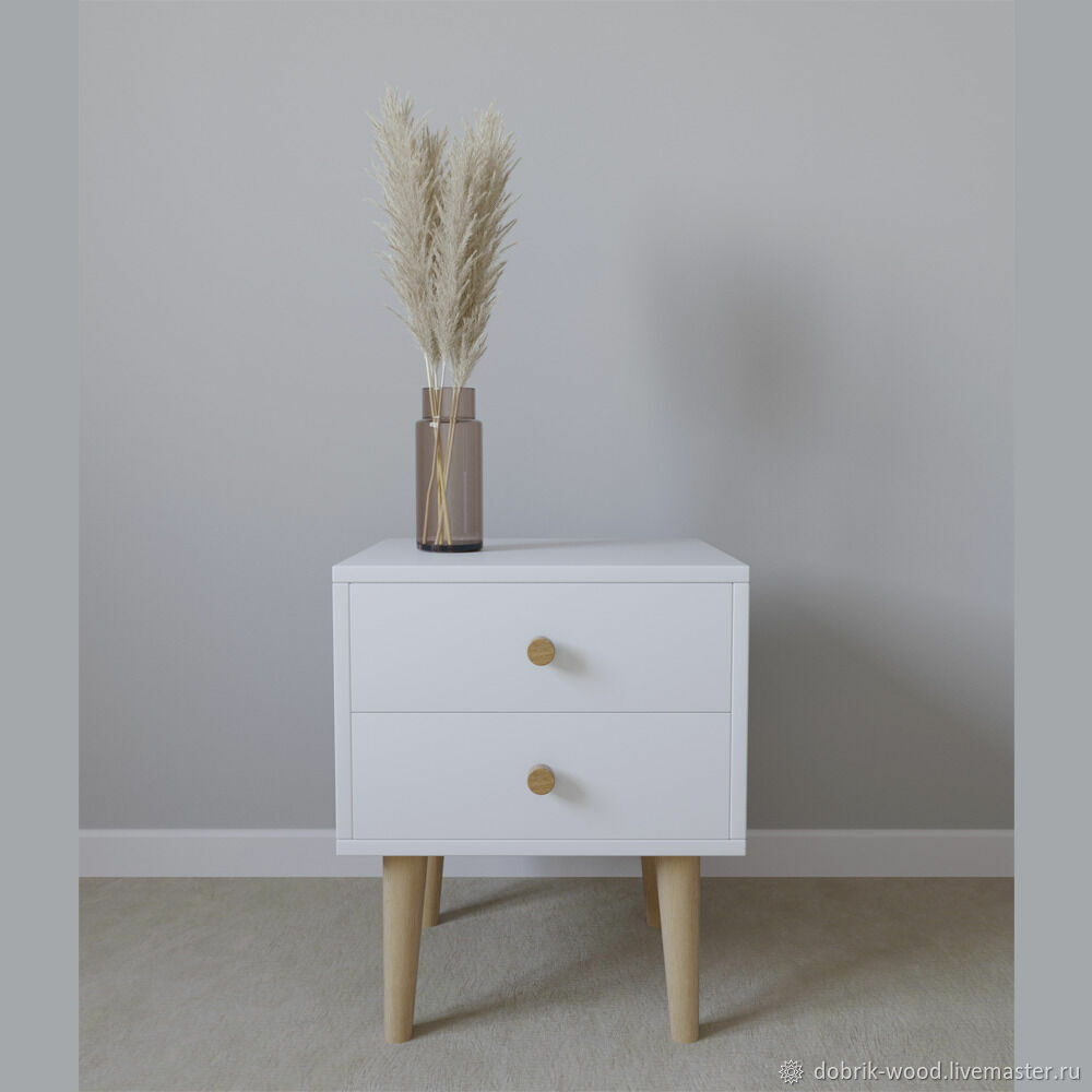 Тумба Сканди на ножках Белая в интернет-магазине на Ярмарке Мастеров ...