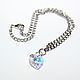 Bracelet on the leg with a heart pendant. Chain bracelet. BrasletiSu. Online shopping on My Livemaster.  Фото №2