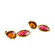 Gold-plated red earrings, stud earrings 'Bright accents'. Earrings. Irina Moro. Online shopping on My Livemaster.  Фото №2