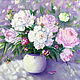 Oil painting Morning with peonies. Pictures. Zabaikalie. Online shopping on My Livemaster.  Фото №2