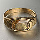 Men's Ring with Yellow Raw Sapphire 3.89 ct in 585 Gold. Rings. Vedicheskie koltsa dragotsennye kamni (bauroom). Online shopping on My Livemaster.  Фото №2