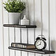 A set of wall shelves made of dark ash, 30 cm and 45 cm, Shelves, Moscow,  Фото №1