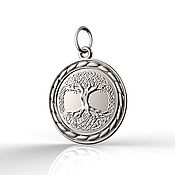 Украшения handmade. Livemaster - original item Tree of life pendant in 925 sterling silver (P28). Handmade.