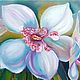The picture of the white Orchid oil painting. Pictures. positive picture Helena Gold. My Livemaster. Фото №4