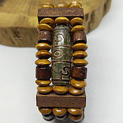 Украшения handmade. Livemaster - original item Wooden Bracelet Ji Dharma Hat (Padmasambhava). Handmade.
