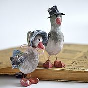 Сувениры и подарки handmade. Livemaster - original item Christmas toys made of cotton wool Ducklings. New year`s toys on the Christmas tree. Handmade.
