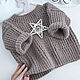 Children's knitted oversize jumper. brown, Sweaters and jumpers, Cheboksary,  Фото №1