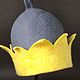 Банная шапка "Коронация". Текстиль для бани. Uliavaliashkina. Ярмарка Мастеров.  Фото №5
