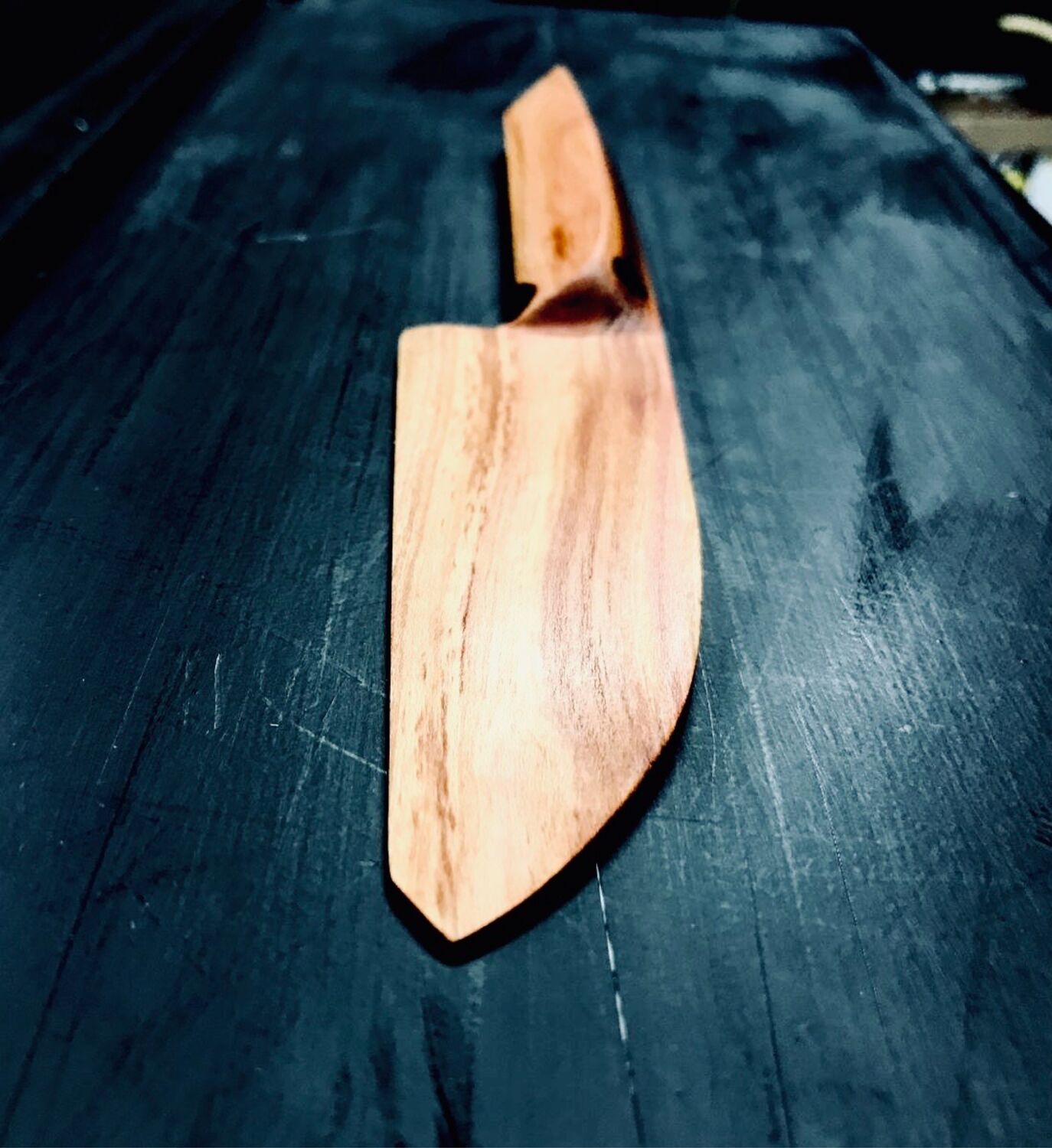 Изготовление деревянного ножа из шпона по японской технологии