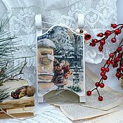 Сувениры и подарки handmade. Livemaster - original item Sleigh sleigh interior New Year`s souvenir. Handmade.