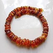 Работы для детей, handmade. Livemaster - original item Medicinal Amber beads made of untreated amber for the thyroid gland. Handmade.