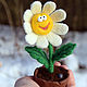 Подарок на 8 марта игрушка войлочная цветок "Счастливая Ромашка". Фотокартины. Мягкая красота (softbeauty). Ярмарка Мастеров.  Фото №5