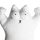 Кот Саймона без присосок, белый. Мягкие игрушки. AVELVI-DESIGN. Ярмарка Мастеров.  Фото №6