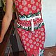 New Year's textiles with an apron (two towels and two potholders), Aprons, St. Petersburg,  Фото №1