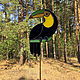 Toucan is a symbol of good luck A stained glass window on a stand. Stained glass. tiffanarium (Tiffanarium). My Livemaster. Фото №6