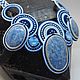 Soutache necklace 'icicle'. Jewelry Sets. Soutazhe tale. Online shopping on My Livemaster.  Фото №2