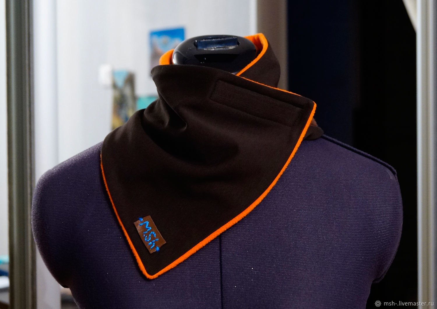 воротник из флиса. манишка lassie kirmo (фуксия). снуд из флиса. воротник из флиса. манишка лесси флис.