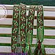 Order The Makosh belt is green-brown. ЛЕЙЛИКА - пояса и очелья для всей семьи. Livemaster. . Belts and ribbons Фото №3