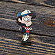 Wooden icon Gravity falls, Badge, Moscow,  Фото №1