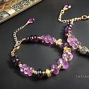 Украшения handmade. Livemaster - original item Bracelet of amethyst, Goldfield accessories.. Handmade.