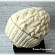 Knitted hat with Braid pattern. Caps. Needlework Elena Karpachova. Online shopping on My Livemaster.  Фото №2