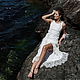 Белое валяное платье с кружевом, Платья, Ялта,  Фото №1